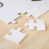 aap met tandenborstel legpuzzel (Zijkant)