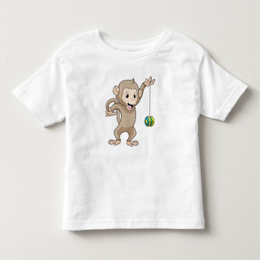 aap met Yo-yo Kinder Shirts (Voorkant)