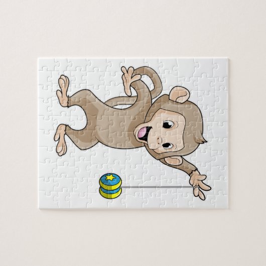 aap met Yo-yo Legpuzzel (Horizontaal)