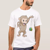 aap met Yo-yo T-shirt (Voorkant)
