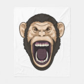 aap met zwarte stoelen fleece deken (Voorkant)