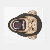 aap met zwarte stoelen fleece deken (Voorkant (Horizontaal))