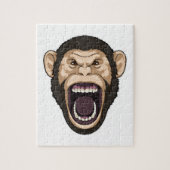 aap met zwarte stoelen legpuzzel (Verticaal)