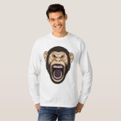 aap met zwarte stoelen t-shirt (Voorkant volledig)