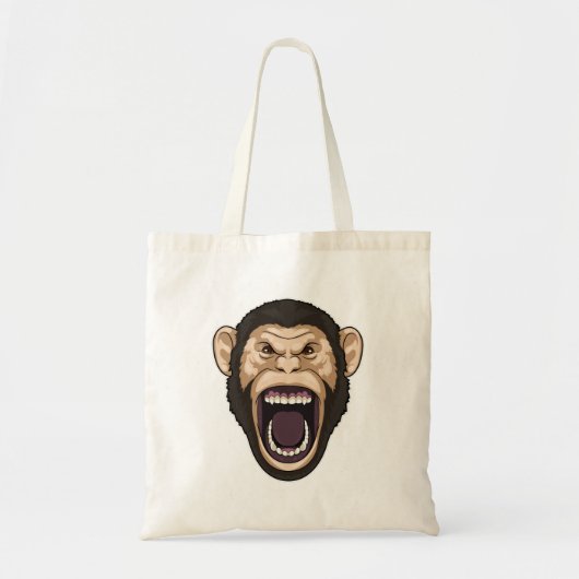 aap met zwarte stoelen tote bag (Voorkant)