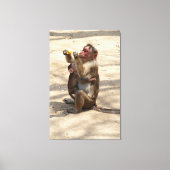 aap - Moeders ontbijt Canvas Afdruk (Voorkant)