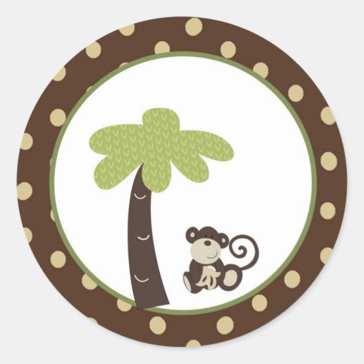 aap monkey 1,5-inch envelop sticker (Voorkant)