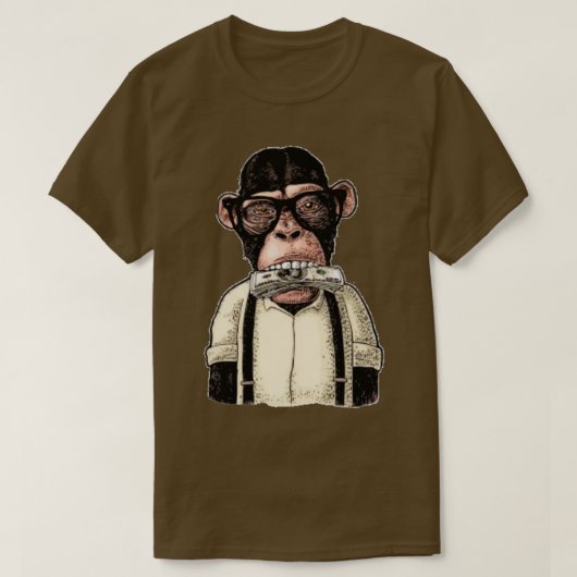aap NFT zwart T-shirt (Design voorkant)
