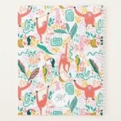 Aap Oerwoud Dieren Tropische bladeren Planner (Achterkant)