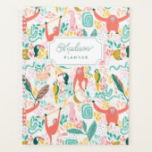 Aap Oerwoud Dieren Tropische bladeren Planner (Voorkant)