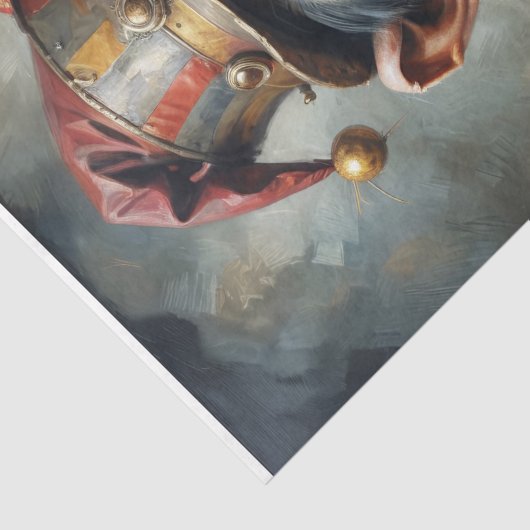 Aap ontsnapt uit het circus - Decoupage - Tissuepapier (Detail)