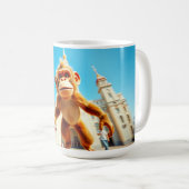 Aap ontwerp koffiemok (Voorkant rechts)