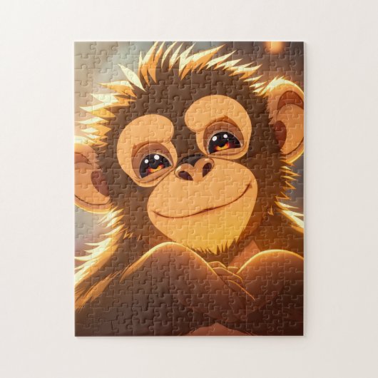 Aap ontwerp legpuzzel (Verticaal)