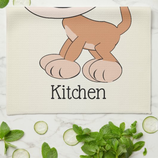 Aap ontwerp theedoek (Gevouwen)