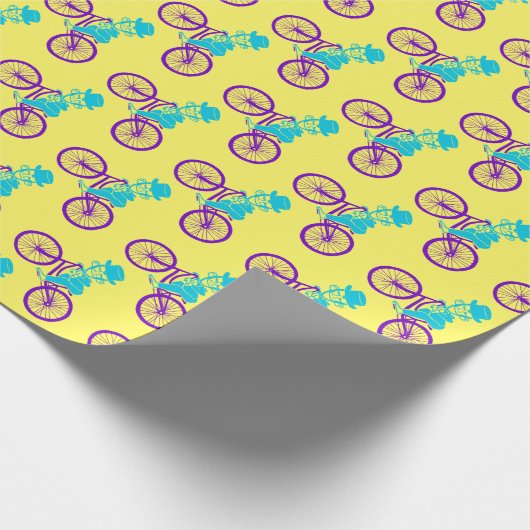 Aap op de fiets cadeaupapier (Hoek)