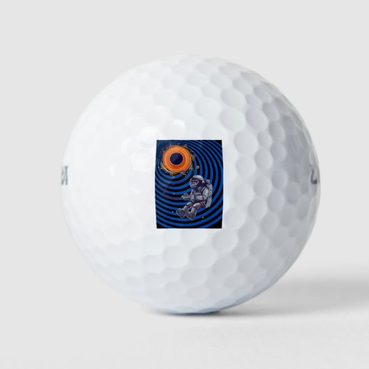 aap op de ruimtevlucht golfballen
