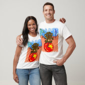 Aap op een bal t-shirt (Unisex)