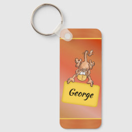 aap op een ketting sleutelhanger