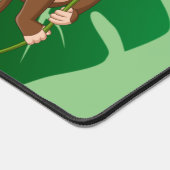Aap op een Vine Design Desk Mat (Hoek)