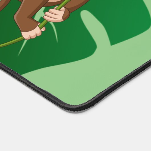 Aap op een Vine Design Desk Mat (Hoek)