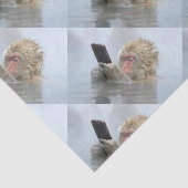 aap op het scherm tissuepapier (Detail)