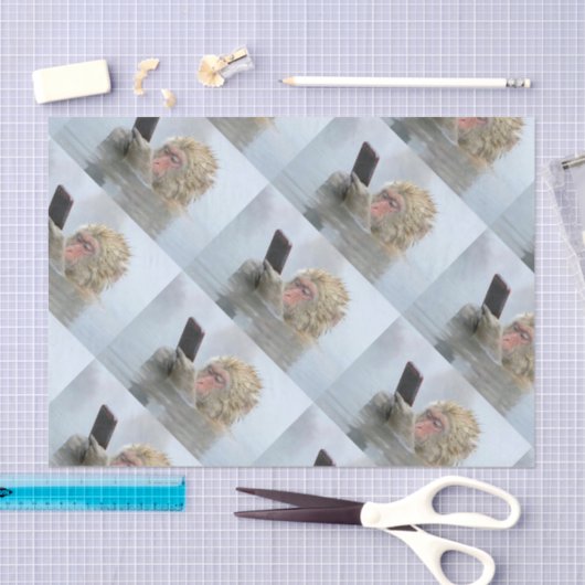 aap op het scherm tissuepapier (Craft)