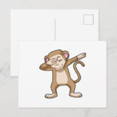 aap op Hip Hop Dance Dab Briefkaart (Voorkant / Achterkant)