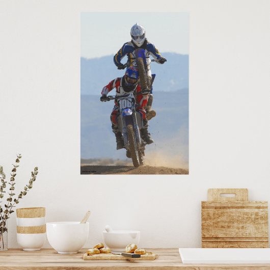 aap op je rug poster (Keuken)