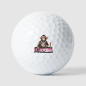 aap op kleedtafel golfballen (Voorkant)