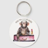 aap op kleedtafel sleutelhanger (Voorkant)