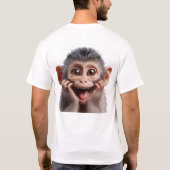 Aap op mijn rug T-shirt (Achterkant)