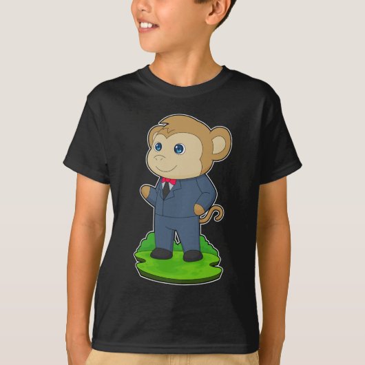 Aap pak trouwkostuum t-shirt (Voorkant)