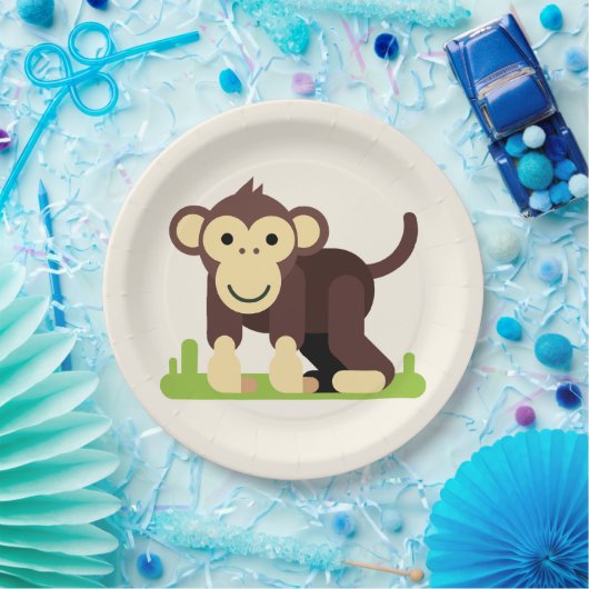 aap papieren bordje (Feest)