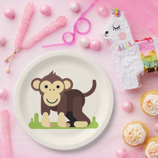 aap papieren bordje (Feest)