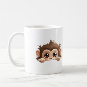 Aap Peeking Schattigee Schattige Funny Animal Cart Koffiemok