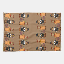 Aap/Pelgrim/Indiaas/Turkije keukenhanddoek