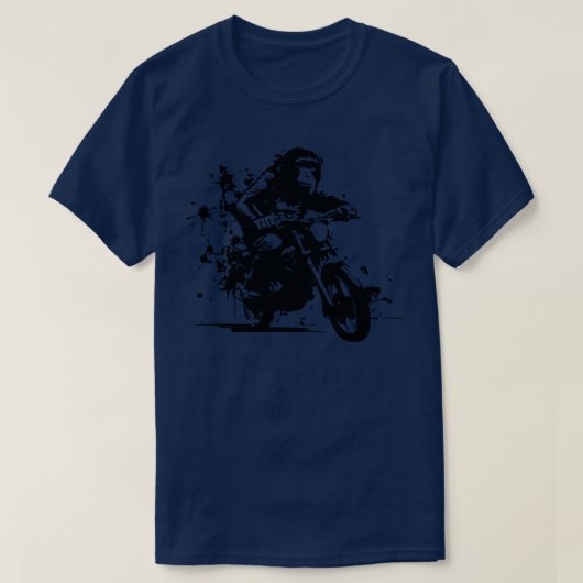 Aap rijden op de motor t-shirt (Design voorkant)