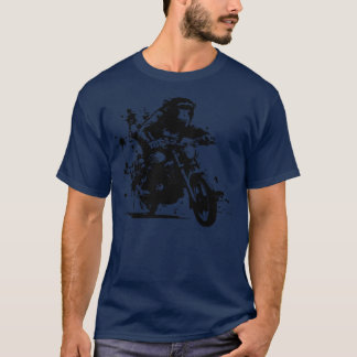 Aap rijden op de motor t-shirt