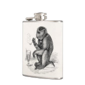 aap Roken pijp apen Dier Heupfles (Links)