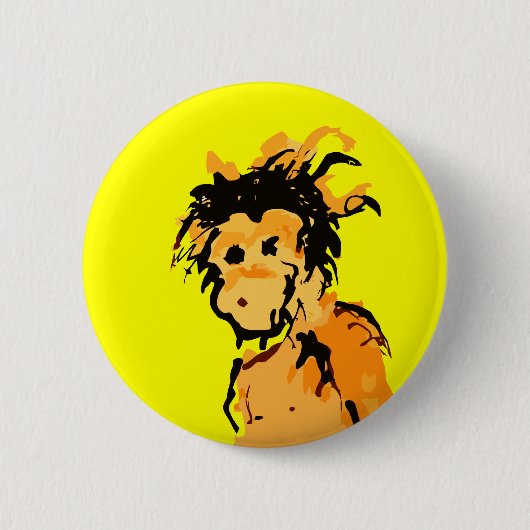 aap ronde button 5,7 cm (Voorkant)