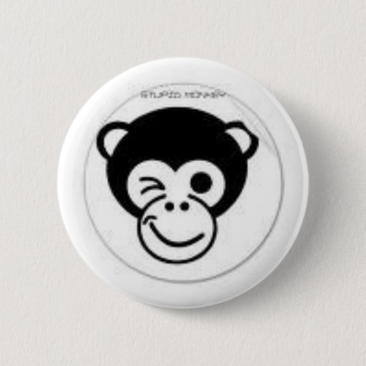 aap ronde button 5,7 cm (Voorkant)