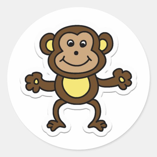 aap ronde sticker (Voorkant)