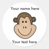 aap ronde sticker (Voorkant)