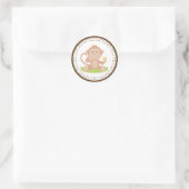 aap ronde sticker (Tas)