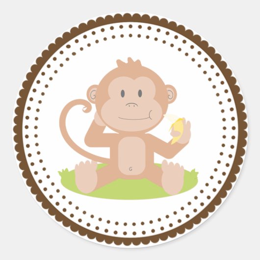 aap ronde sticker (Voorkant)