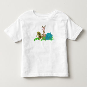 aap, roze Giraffe en hippo Kinder Shirts