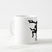 Aap Silhouet Koffiemok (Voorkant links)