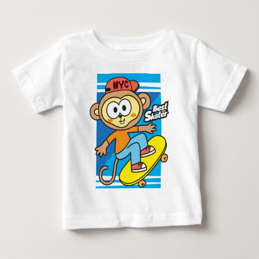Aap skateboard baby (Voorkant)
