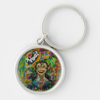 Aap sleutel ketting sleutelhanger