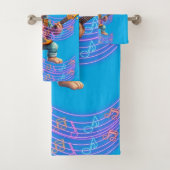 Aap spelen muzikale handdoek (Insitu)